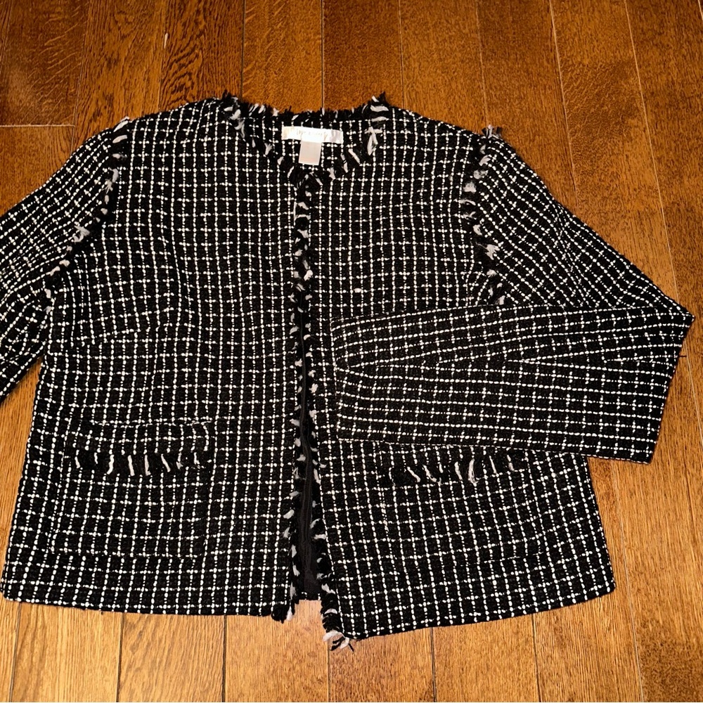 Tweed blazer jacket